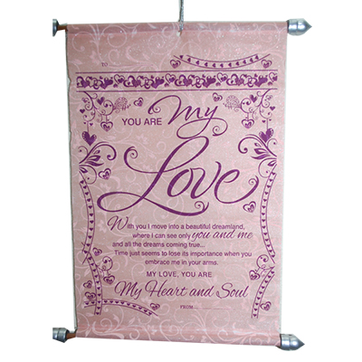 "Love Wishes Scroll Message -005 - Click here to View more details about this Product